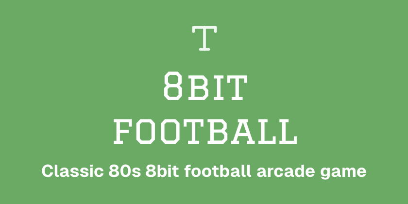 8bit football — Classic 80s 8bit football arcade game