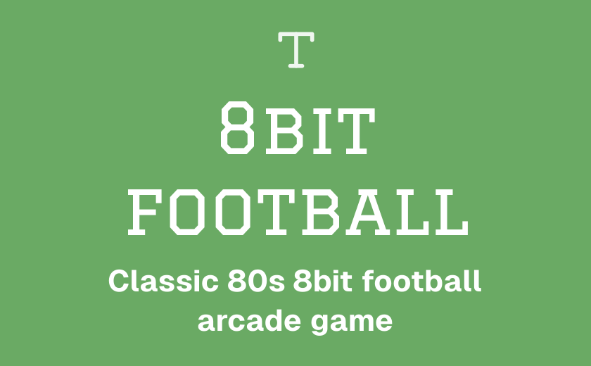 8bit football — Classic 80s 8bit football arcade game